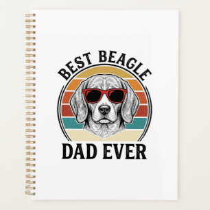 Best Beagle Dad Ever Vintage Beagle Shirt Design_1 Planner
