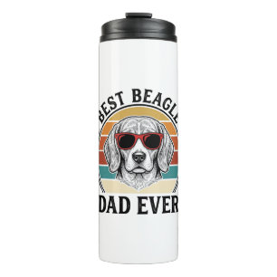 Best Beagle Dad Ever Vintage Beagle Shirt Design_1 Thermal Tumbler