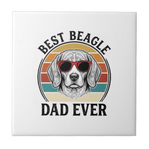 Best Beagle Dad Ever Vintage Beagle Shirt Design_1 Tile
