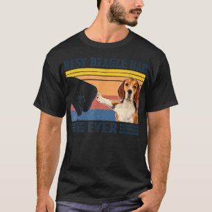 Best Beagle Dad Ever Vintage Father Day Christmas T-Shirt