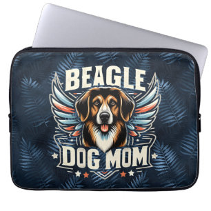 Best Beagle Dog Mum Ever - Beagle Dog Lover Gift Laptop Sleeve
