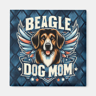 Best Beagle Dog Mum Ever - Beagle Dog Lover Gift Magnet