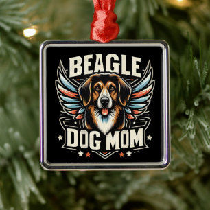 Best Beagle Dog Mum Ever - Beagle Dog Lover Gift Metal Tree Decoration