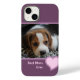 BEST BEAGLE MOM EVER PINK PURPLE PET DOG PHOTO 