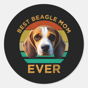 Best Beagle Mum Ever Classic Round Sticker