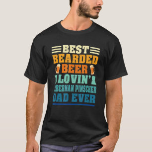 Best Bearded Beer Lovin' Doberman Pinscher Dad Fun T-Shirt