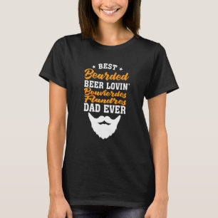 Best Bearded Beer Lovin' Pembroke Welsh Corgi Dad T-Shirt