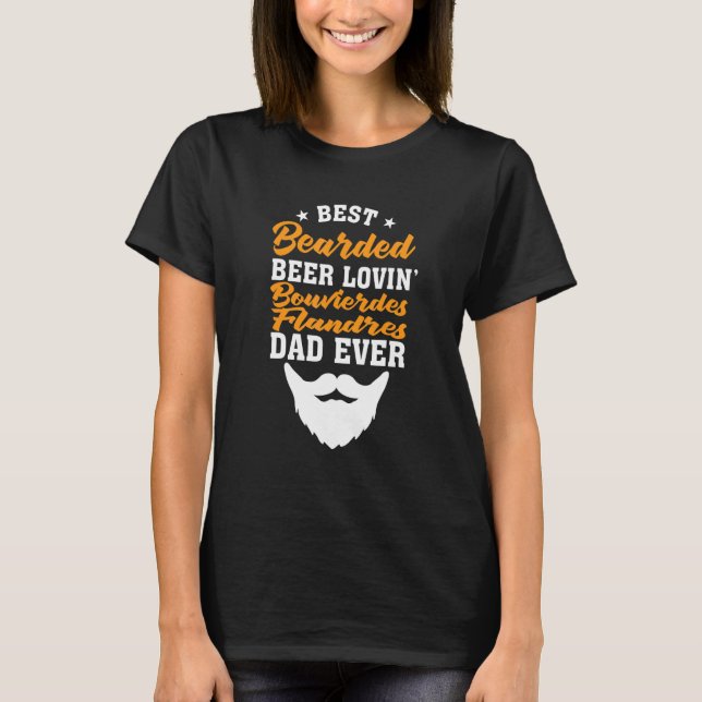 Best Bearded Beer Lovin' Pembroke Welsh Corgi Dad T-Shirt (Front)