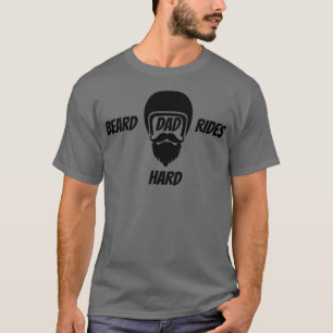 Best bearded biker Dad T-Shirt