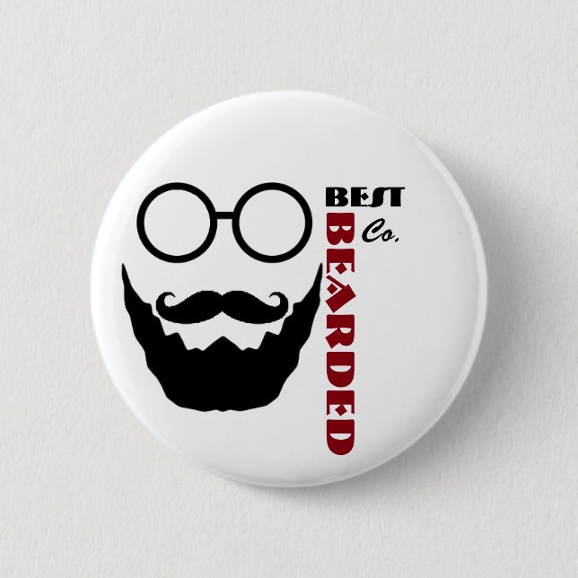 Best Bearded Button (Front)