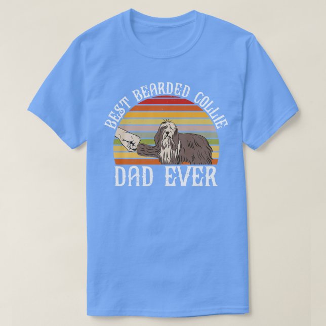 Best Bearded Collie Dad Ever  T-Shirt (Design Front)
