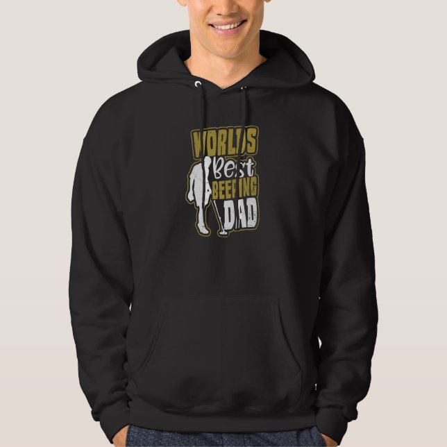 Best Beeping Dad  Metal Detecting Hoodie (Front)