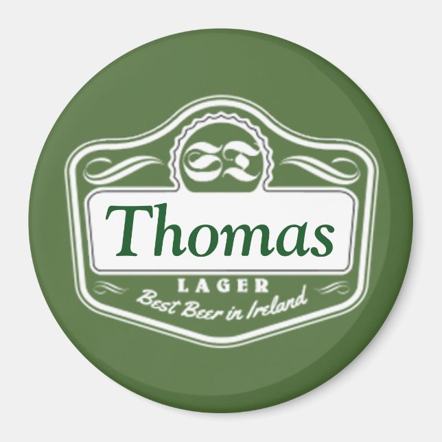 Best Beer Personalised Magnet (Front)