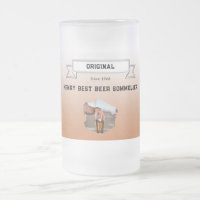 Best Beer Sommelier Brown White Gradient & Photo