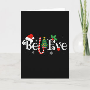 Best Believe Christmas Pajama Shirt Ever Xmas Fami Card