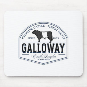 Best Belted Galloway Cattle Breed Badge Beltie Mouse Mat