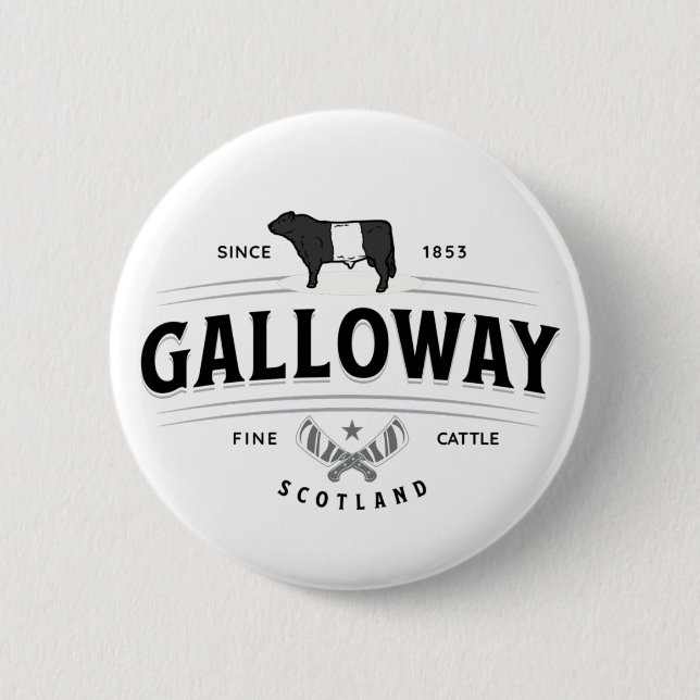 Best Belted Galloway Cattle Breed Badge Belties (Front)