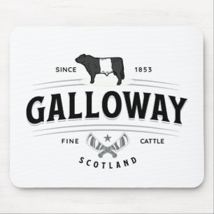 Best Belted Galloway Cattle Breed Badge Belties Mouse Mat