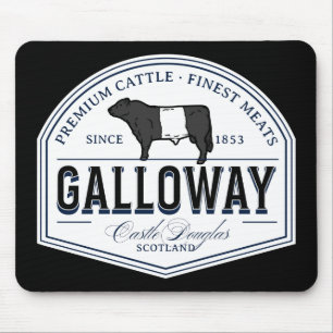 Best Belted Galloway Cattle Breed Badge Belties Mouse Mat