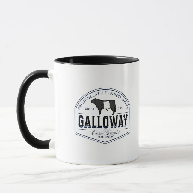 Best Belted Galloway Cattle Breed Badge Belties Mug (Left)