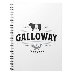 Best Belted Galloway Cattle Breed Badge Belties Notebook
