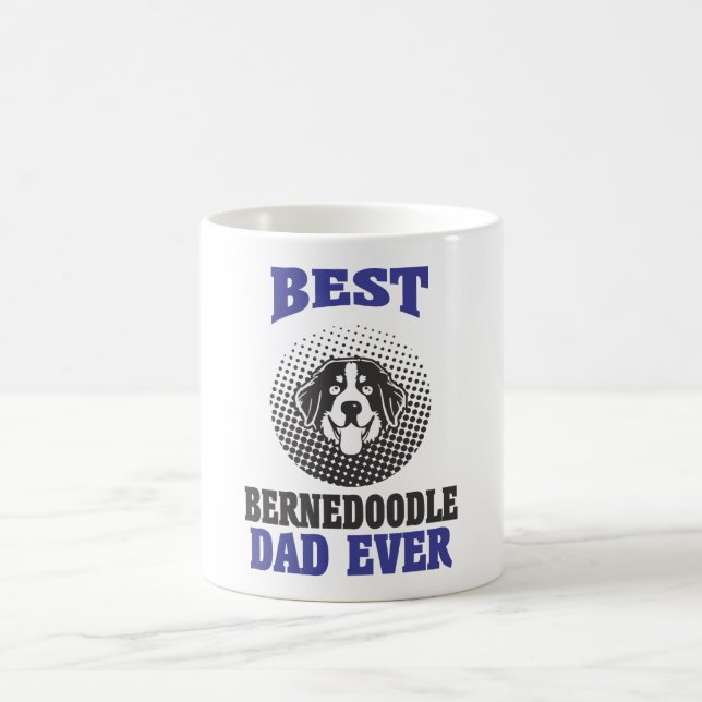 Best Bernedoodle Dad Ever Mug Gift (Center)