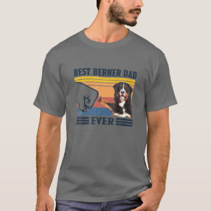Best Bernese Mountain Dog Dad Ever Vintage Father T-Shirt