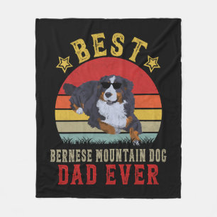 Best Bernese Mountain Dog Dad Fleece Blanket