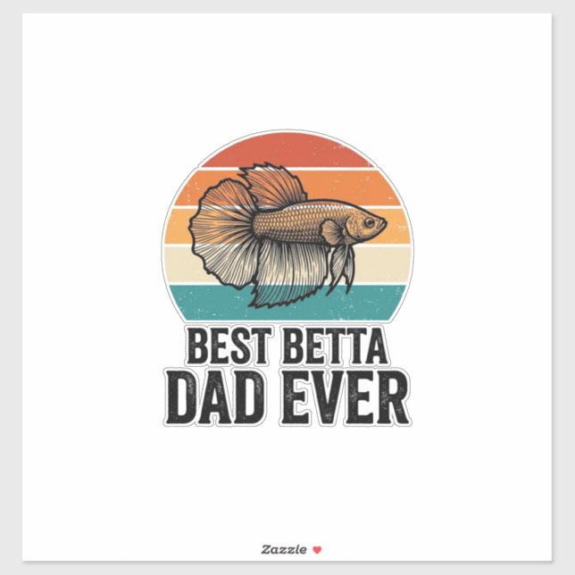 Best Betta Dad Ever Vintage Fish Design_1 (Sheet)