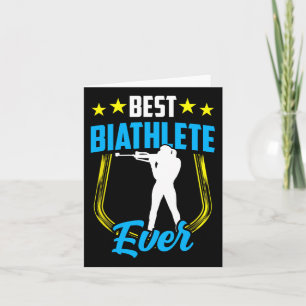 Best Biathlete Ever Sports Biathlon Biathlons  Card