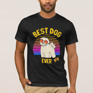 Best Bichon Frisé Dog Ever Retro T-Shirt