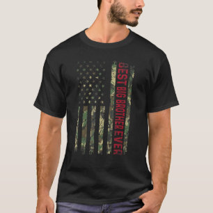 Best Big Brother Ever American Flag Vintage Father T-Shirt