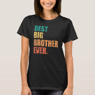 Best Big Brother Ever Vintage Retro T-Shirt
