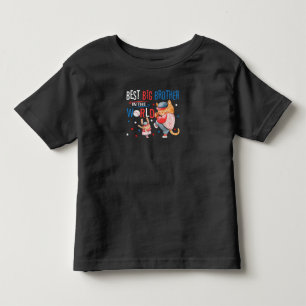 Best Big Brother in the World - Baseball Toddler T-Shirt