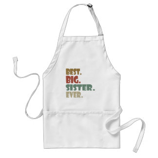 Best Big Sister Ever Older Sibling Teenager Gift Standard Apron