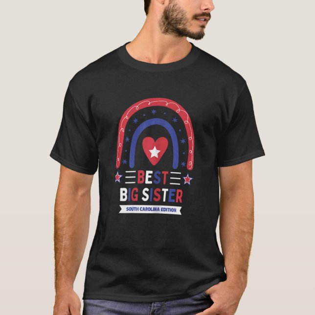 Best Big Sister South Carolina Edition Girls Older T-Shirt (Front)