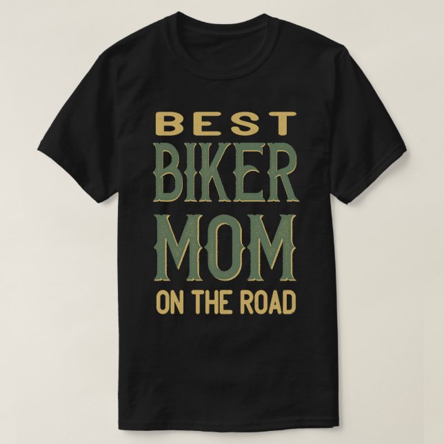 Best Biker Mum T-Shirt (Design Front)