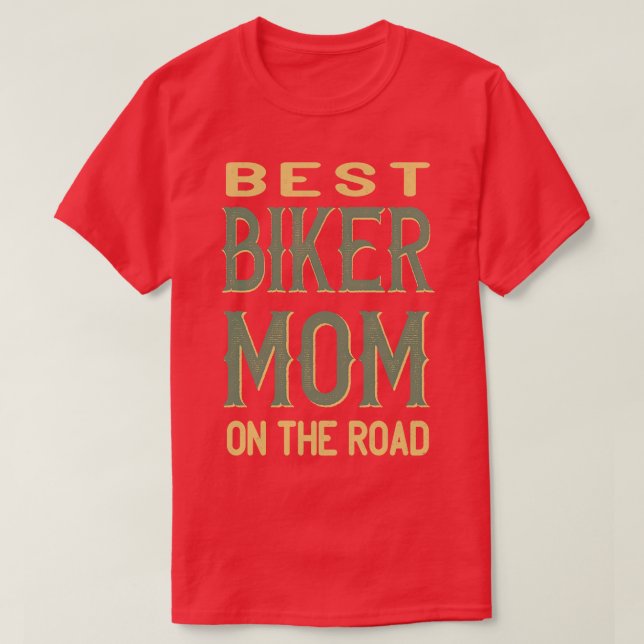 Best Biker Mum T-Shirt (Design Front)