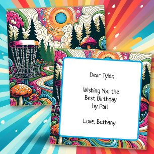 Best Birthday by Par   Retro Disc Golf Card