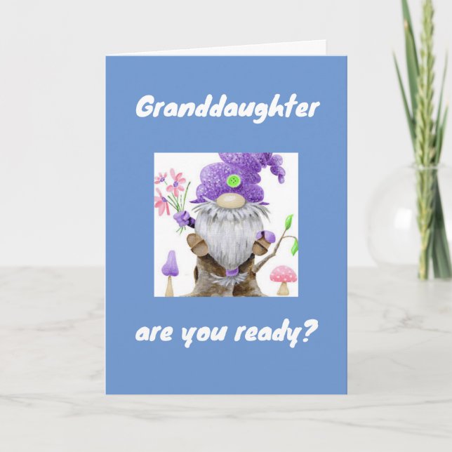 BEST BIRTHDAY EVER TO ***GRANDDAUGHTER***   CARD (Front)