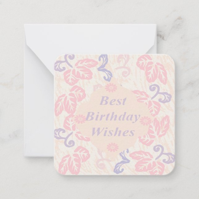 Best Birthday Wishes Card (Front)