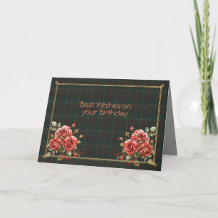 Best Birthday Wishes Province of Ontario Tartan Card