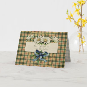 Best Birthday Wishes Saskatchewan Province Tartan Card