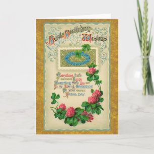 Best Birthday Wishes Vintage Card