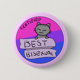 Best Bisexual 6 Cm Round Badge