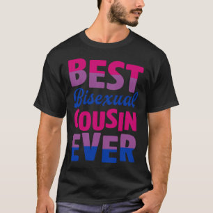 Best Bisexual Cousin Ever Bisexual Pride Family Co T-Shirt