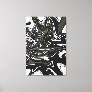 Best black and white abstract art, abstract paint canvas print