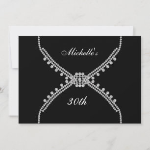 Best Black Birthday Party Invitation