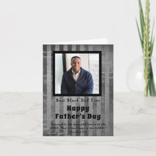 Best Black Dad Ever Father's Day Photo Card