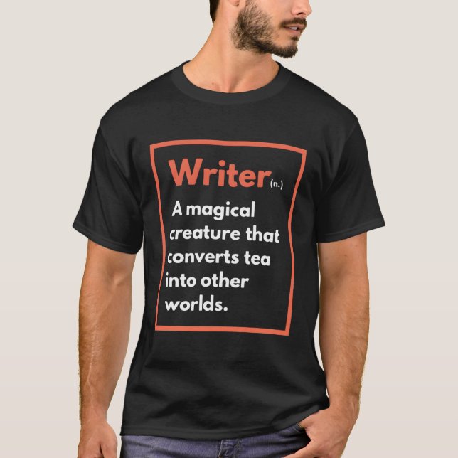 Best Blogger Novelist Author Funny Writing Definit T-Shirt (Front)